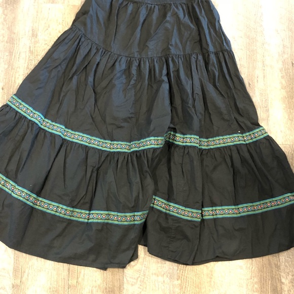 Vintage Dresses & Skirts - VTG Tiered Boho Skirt
